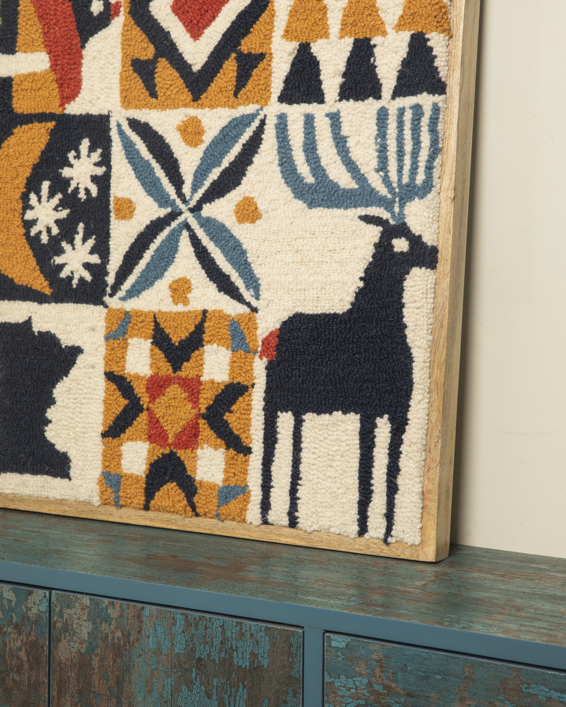 Rustic Rhapsody: A Tufted Tapestry